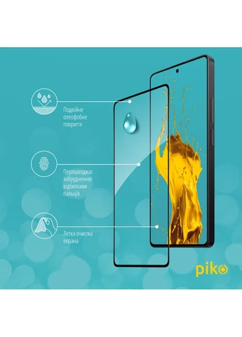 Захисне скло Full Glue ESD для Xiaomi Redmi Note 14S 4G Black (1283126620843) Piko (390179564)