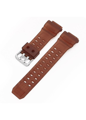 Ремешок для часов Casio G-Shock полупрозрачный коричневый универсальный ремень с пряжкой для мужчин и женщин ProDobro (367267490)