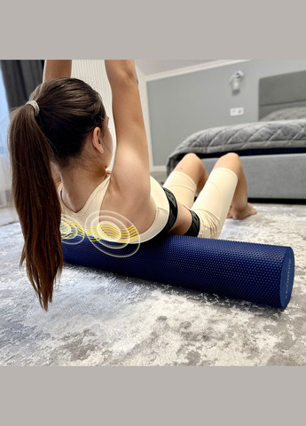 Массажный ролик EVA+ 90 x 15 см (валик, роллер) Navy Blue Cornix XR-0314 (342758433)