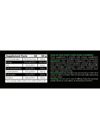 Максимум пользы в одном наборе: Гейнер Mass Up 2,5 кг, вкус сочная ягода, Омега-3 и Шейкер. TNT (369954071)