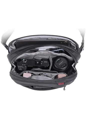 Сумка на пояс через плечо мужская текстильная Черный 35671 Ulanzi (334674015)