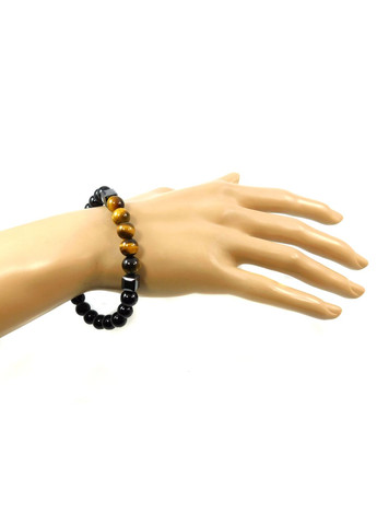 Браслет Агат, Тигрове око, Гематит 15 Fursa fashion (322316447)