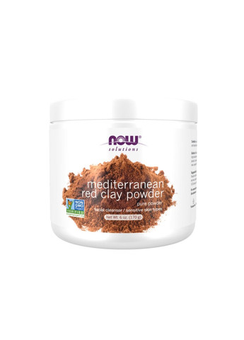 Добавка Red Clay Powder - 6 oz Now Foods (285787817)