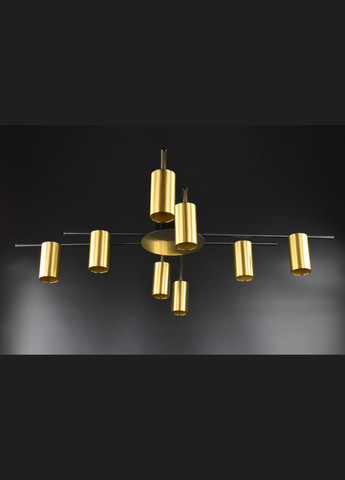 Люстра потолочная на 8 лампочек 26409 Черный 20х90х90 см. Sunnysky (364490714)