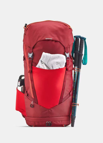 Детский Туристический (Походный) Рюкзак MH500 40л + 10л 64 х 26 х 30см Красный Совместимые с Питьевой Системой Quechua (342966968)