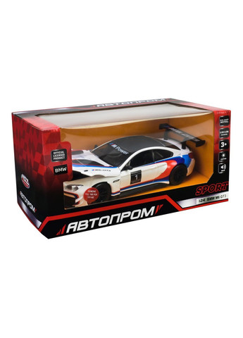 Металлическая модель BMW M6 GT3 1:24 с открыв. дверями, светом и звуком, 25×10×14 см - 68255B(A) 68255B(A) No Brand 68255B(A) (371925303)