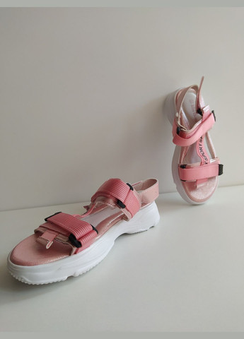 Розовые детские босоножки 35 г 23,2 см розовый артикул б89 Lilin Shoes