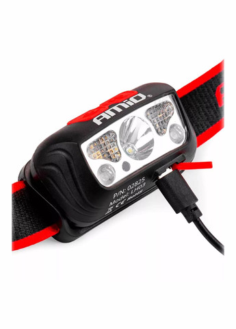 Налобный фонарик LH03 (150 Лм) светодиодный (41273) Amio (318093174)