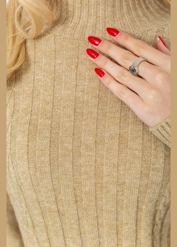 Оливковый зимний свитер женский, цвет светло-пудровый, Ager