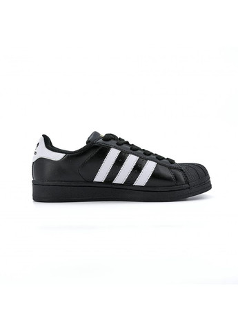 КРОССОВКИ ЖЕНСКИЕ ADIDAS SUPERSTAR BLACK WHITE 2 АДИДАС СУПЕРСТАР No Brand чёрные демисезоны (367169330)