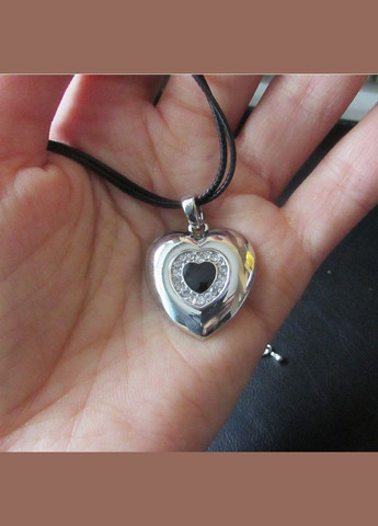 Кулон підвіска серце в стразах на канатах, 2622 Fashion Jewelry (338431232)
