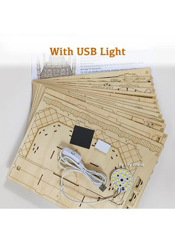 Деревянный пазл 3Д ROBOTIME Mechanical 3D Persial Love Palace Taj Mahal Дворец Тадж Махал LG904 No Brand (362453273)