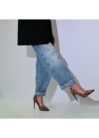 Mei De Li Женские замшевые туфли высоком каблуке 1629 Леопард коричневый з искусственная замша, китай — демисезон (349479577)