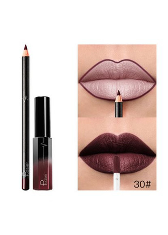 Набір помада рідка матова + олівець тон 30 (3008-30) Pudaier (330133679)