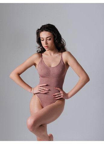 Корректирующее стягивающее боди Blue с сильной утяжкой на животе Капучино Nud (365962878)