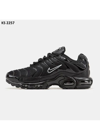 Черные летние кроссовки nike air tn max plus black найк аир макс тн плюс No Brand