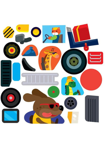 Книга игра. Многоразовые наклейки. Книга 3 3D Машины Книжковий хмарочос (331861247)