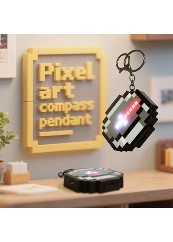 Пиксельный LED брелок-светильник Майнкрафт с USB зарядкой MOJANG (364489707)