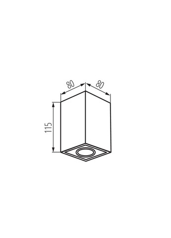Точечный светильник 25476 Gord GU10 1x10W IP20 Kanlux (305756146)