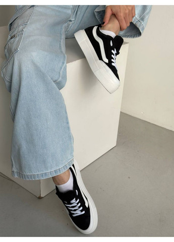 Чорні жіночі кеди з нубуку (8533) VZUTIK