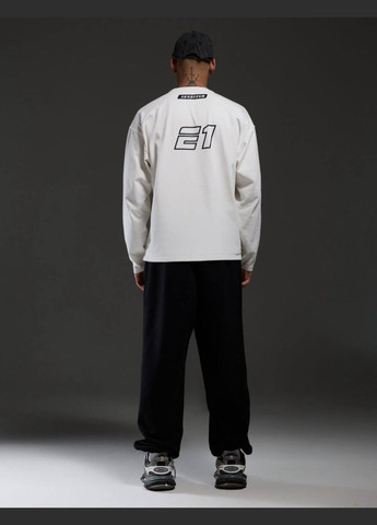 Лонгслів чоловічий No Brand напис білий спортивні, домашні, повсякденні кулір