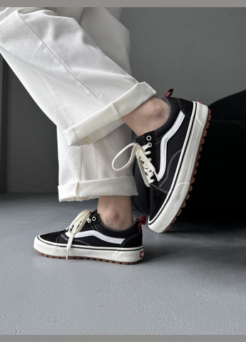 Кроссовки женские и мужские Vans Old Skool MTE-1 Black White | Ванс Олд Скул черные No Brand чёрные демисезоны (342717933)