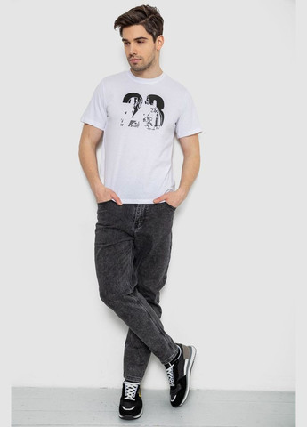 Белая футболка мужская с принтом Ager 241R1906