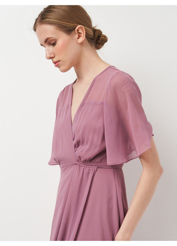 Бузкова коктейльна сукня Boohoo однотонна