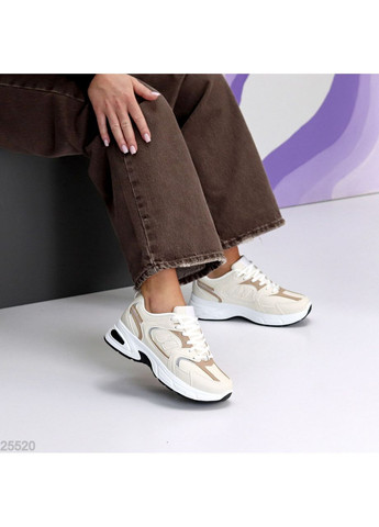 Кросівки жіночі зимові Nube No Brand бежеві (362416353)