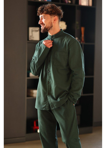 Пижама мужская фланель TOKYO SOFT зеленая Handy Wear (315705522)
