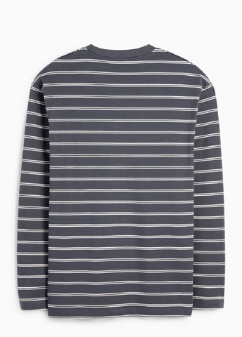Серый демисезонный лонгслив C&A в полоску