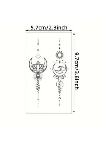 Набор Детских Временных Тату "черные Мини №2" Black-tattoo-mini-set-2-3, 30 Штук По 9,5*5,5 См Seli Tata (392714631)