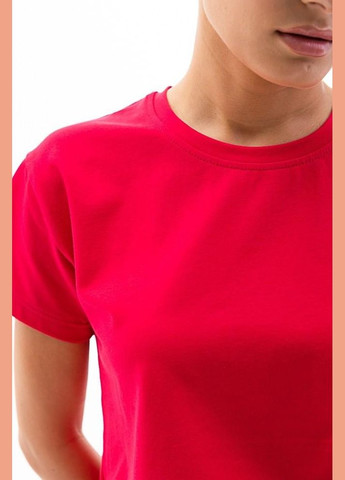 Малинова всесезон футболка жіноча базова малинова mkar32741-6 Modna KAZKA