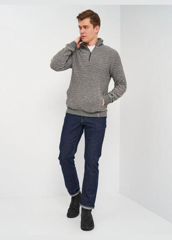 Серый свитшот демисезон,серый-белый в полоску, Anerkjendt (306817952)