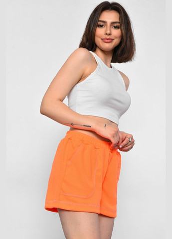 Шорты женские ярко оранжевого цвета Let's Shop (293055782)