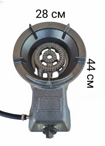 Комплект чавунна газова плита - конфорка настільна 7.5 кВт з балоном 8 л та 3м шланг редуктор Мрія (366343538)