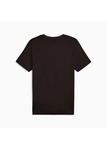 Чорна футболка чоловіча graphics multiple cat logo tee black 684826-01 Puma