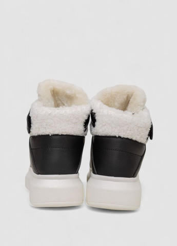 Кроссовки женские зимние на меху,, 248RA2253 Stilli чёрно-белые всесезоны (315318835)