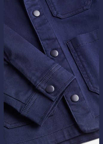 Темно-синя демісезонна куртка джинсова H&M