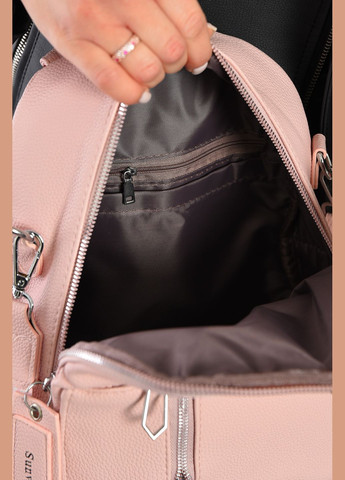 Рюкзак женский из экокожи розового цвета Let's Shop (305843557)