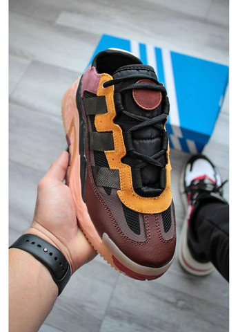 Помаранчеві Осінні кросівки чоловічі adidas niteball orange v2 адідас найтбол No Brand