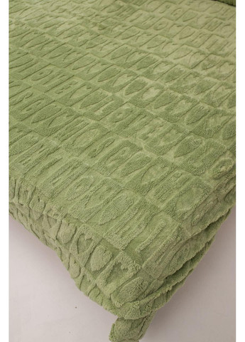Постільна білизна з резинкою Зелений, плюш Двухспальний розмір, наволочки 50/70 No Brand (364219951)