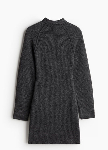 Темно-серое повседневный платье H&M однотонное