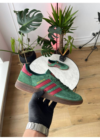 Черные демисезонные кроссовки мужские и женские adidas handball spezial green | адидас гандбол специал зеленые No Brand