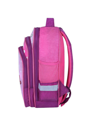 Школьный рюкзак для девочки 14л с тремя отделениями на молнии 143 малина 682 Mouse (0051370) Bagland (340452515)
