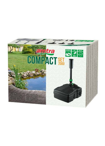 Фильтрнасос из УФ для прудов и фонтанов (3 насадки) POND COMPACT FILTER SET 2000, 9 Вт, 1500 л/ч (*) Amtra (300693844)