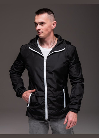 Черная демисезонная ветровка Vakko