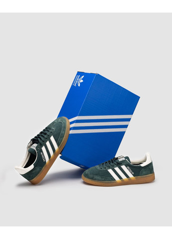 КРОССОВКИ ЖЕНСКИЕ ADIDAS HANDBALL SPEZIAL MINERAL GREEN АДИДАС СПЕЦИАЛ ИНДИГО No Brand серые демисезоны (367173232)