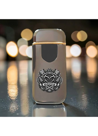Премиальная электро зажигалка с изображением MAZDA Мазда - USB спиральная беспламенная в подарочной коробке No Brand (397343572)