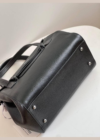 Жіноча сумка КАRYA Туреччина натуральна шкіра з довгим ременем в комплекті чорна Karya (348357386)